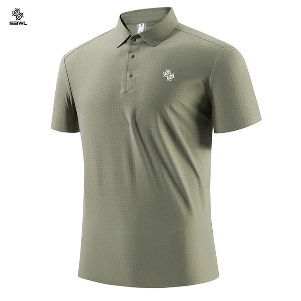 SBWL Summer Simple Printed Men's High-Quality Short-Sleeved T-Shirt for Outdoor Sports and Breathability Tops