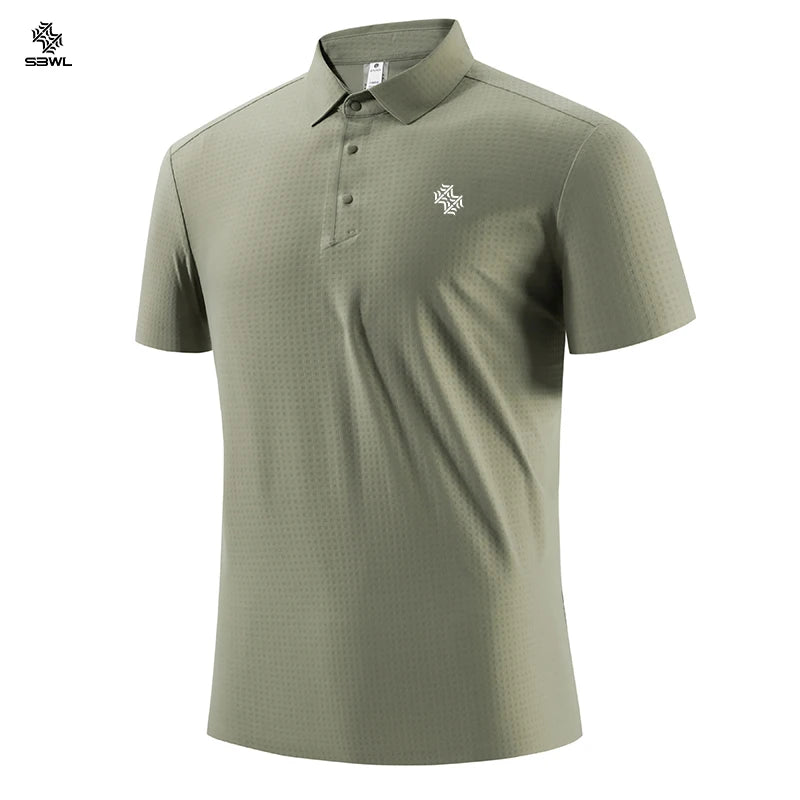 SBWL Summer Simple Printed Men's High-Quality Short-Sleeved T-Shirt for Outdoor Sports and Breathability Tops