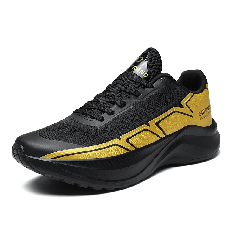Mens Running Shoes 2026 New Trendy Mesh Breathable Lightweight Cushioning Daily Leisure Fashion Lace-up Sneakers for Men