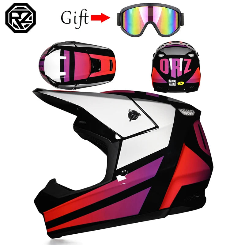ORZ Motorcycle helmet children off-road helmet bike downhill AM DH cross helmet capacete motocross casco