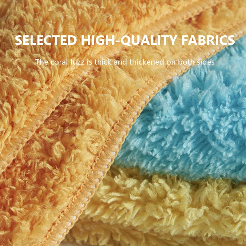 SEAMETAL 1/5PCS Edgeless Microfiber Auto Cleaning Towels Multifunctional Car Wash Towel Fast Dry Cloth Clean Rags 23x27/35x35cm