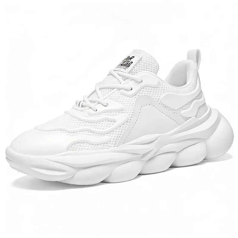 Chunky Sneakers Four Seasons Men's Breathable Lightweight Soft Sole Comfort Outdoor Thick Sole Casual Speed Running Sports Shoes