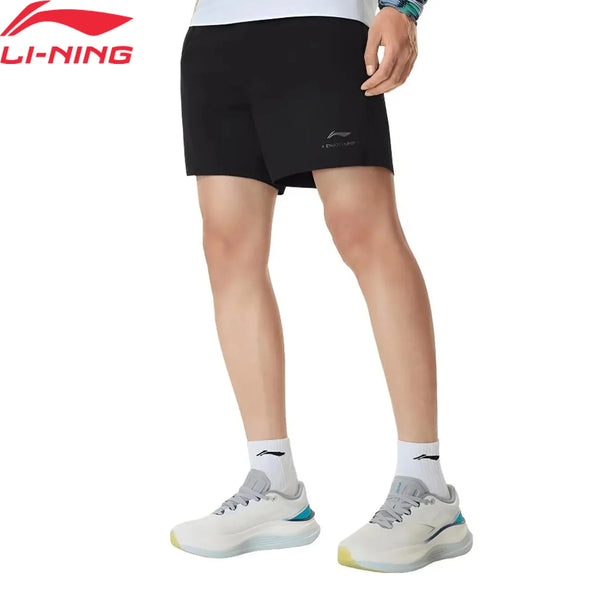ខោខ្លីហាត់ប្រាណបុរស Li-Ning LN COOL 88% ប៉ូលីអាមីត 12% អេឡាស្ទីន ទំហំធម្មតា ខោហាត់ប្រាណ LiNing មានផាសុកភាព AKSW135