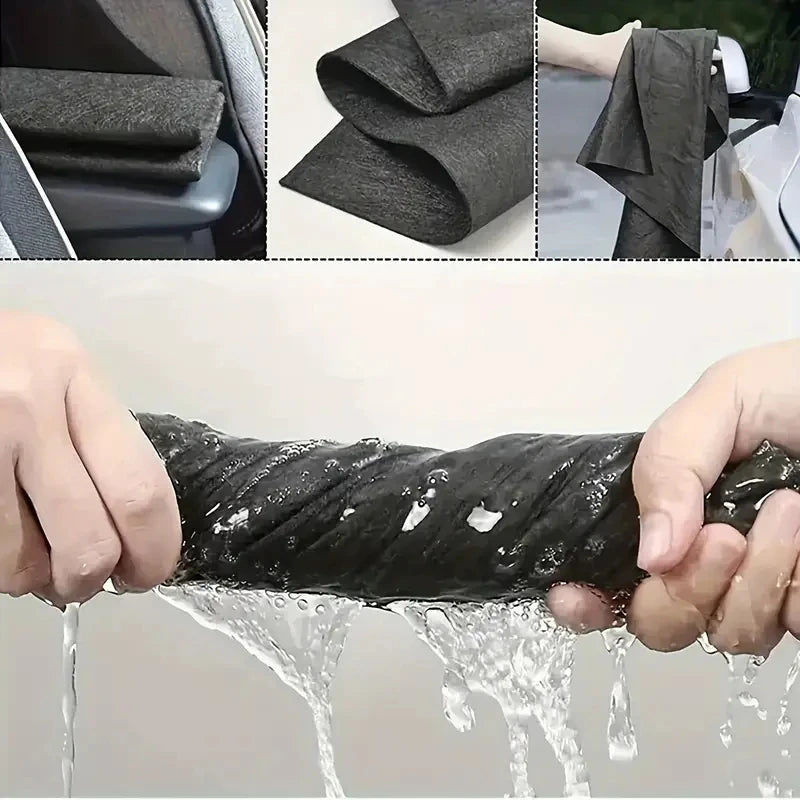 Magic Glass Cleaning Cloth-Thickened Streak-Free Towel, Reusable Dual-Sided Eraser for Kitchen Windows, No Watermark Home Tool