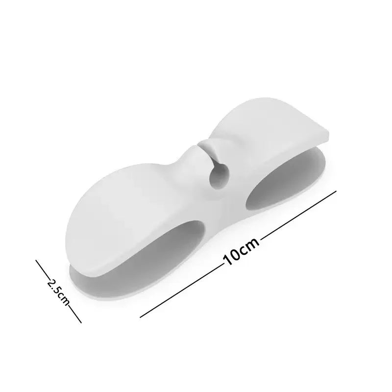 Wall Mount Kitchen Storage Wire Plug Holder No-Drill Household Wire Clip Organizer for Power Cord