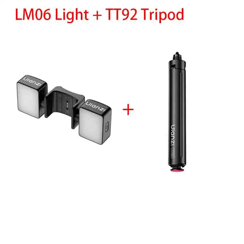 ភ្លើង បំពេញ ម៉ាញេទិក ពីរ Ulanzi LM06 5800K សម្រាប់ វីដេអូ DJI OSMO Pocket 3 4 ជាមួយ នឹង ការ បង្វិល 360° សម្រាប់ ការ ផ្សាយ ផ្ទាល់ Vlog