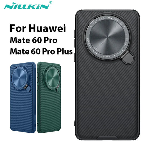 For Huawei Mate 60 Pro Case NILLKIN CamShield Prop Slide Camera Protection Lens WIth Kickstand For Huawei Mate 60 Pro Plus