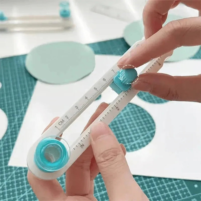 360 ° Cutter Circulaire Régulable Et Lame De Rechange - Outil De Scrapbooking De Précision Pour Des Coupes Circulaires Parfaites
