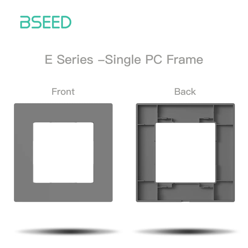 BSEED E Series WIFI Click Light Switch Part 1/2/3/4Gang 2Way Switch Function DIY Part EU Smart Socket Outlets Plastic Frame