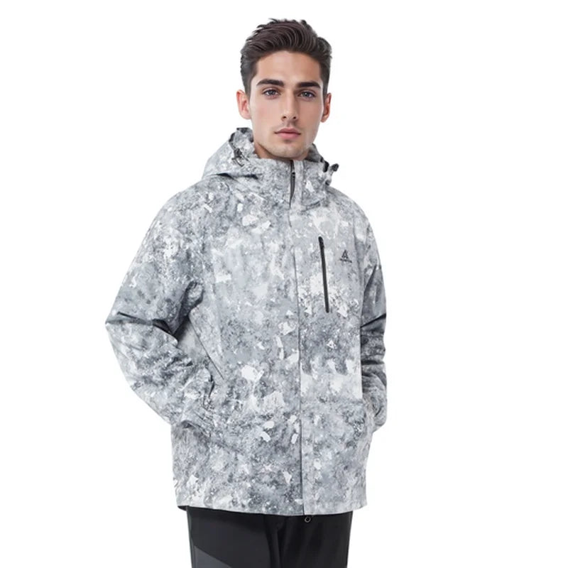 HUMTTO Waterproof Men's Jacket Autumn Winter Keep Warm Camping Hiking Jackets Sports Hunting Jackets Outdoor Windbreaker Coats