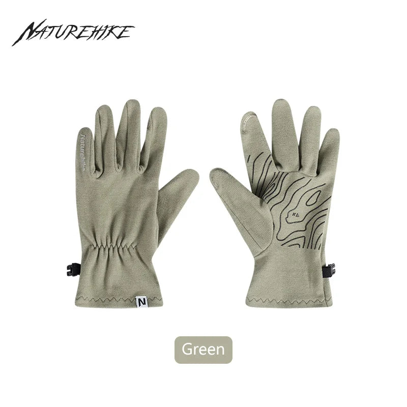 Naturehike Glove Heating Dralon Touch Screen Non-slip Sports Gloves Outdoor Running Cycling Mountaineering Wear-resistant Gloves