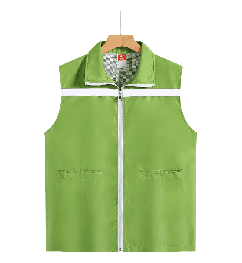 Volunteer advertising shirt Obvious waistcoat vest Sanitation volunteer supermarket staff work clothes substitute driver