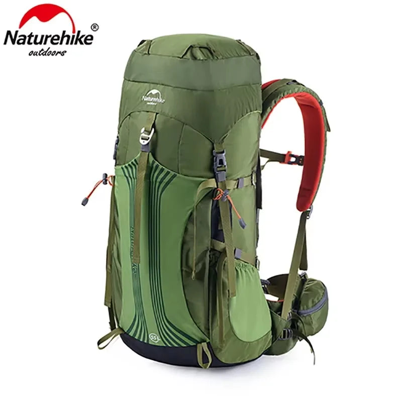 Naturehike 45L 55L Backpack With Rain Cover Professional Large Capacity Outdoor Camping Hiking Trekking Climbing Travel Bag