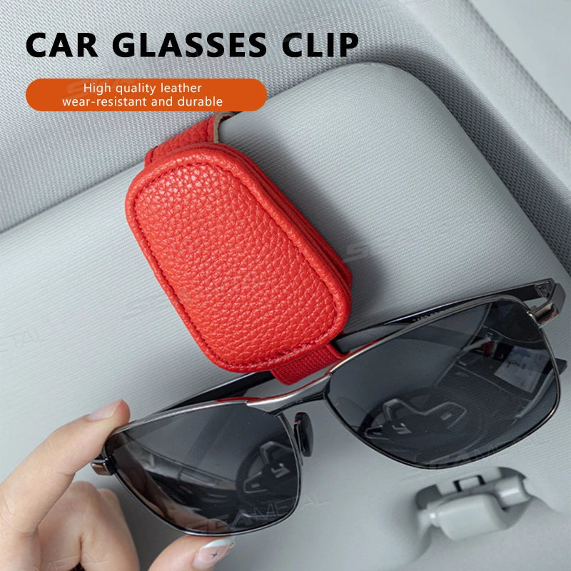 Car Sunglasses Clip Sun Visor Glasses Holder Card Ticket Holder Magnetic Suction Stable Storage Clips Eyeglasses Hanger Car clip