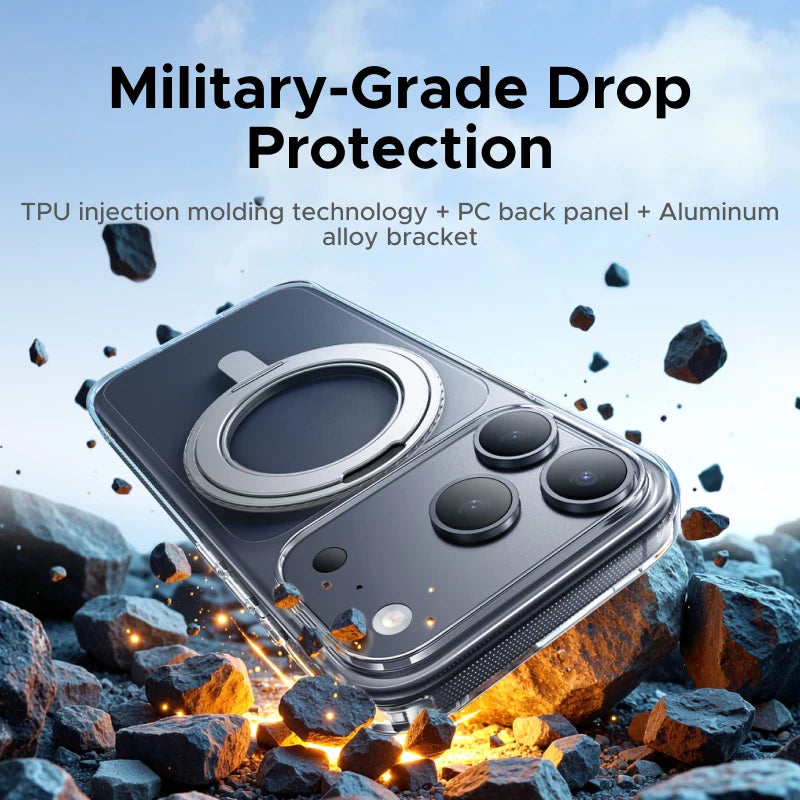 UGREEN for iPhone 18 17 Pro Max 360° Magnetic Stand Case Magnet Cases for iPhone 18pro for Magsafe Rotatable Kickstand Case 2026