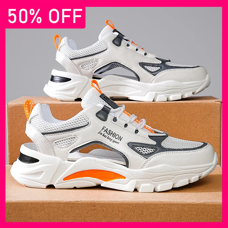 Unisex Sneakers Summer Hollow Breathe Anti Slip Wear-resistant Soft Sole Outdoor Fitness Comfort Daily Leisure Jogging Shoes