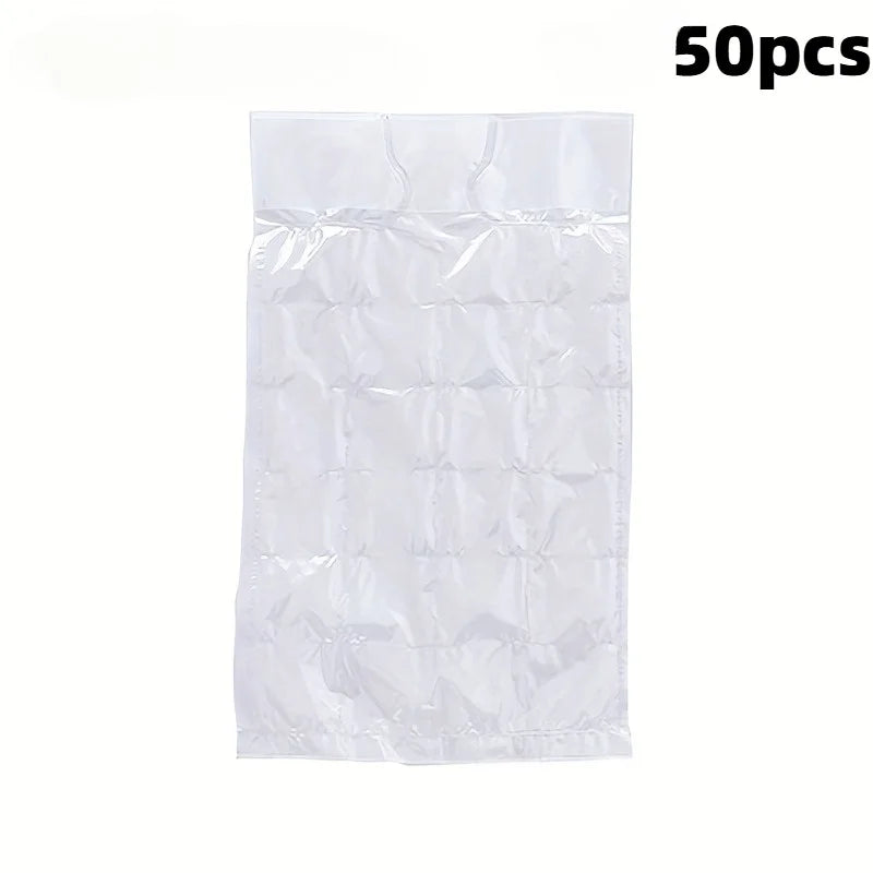 10/50pcs Disposable Self-Sealing Ice Cube Bags Stackable Easy Release Ice Molds for Wine Cocktail Food,Ice Cube Maker.