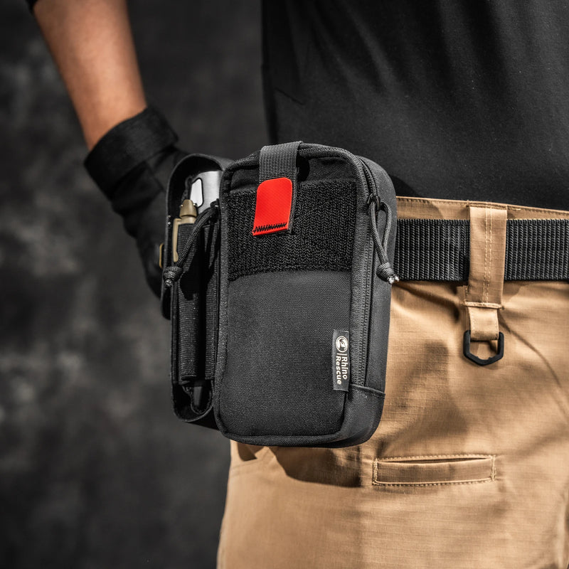 RHINO RESCUE Fanny Pack First Aid Kit, Compact Emergency Pouch with Molle Quick-Release for Outdoor Camping Hiking IFAK