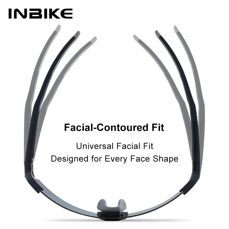 INBIKE Polarized Cycling Sunglasses Man UV400 Protection Road Bike Glasses Mountain Biking Cycling Eyewear for Outdoor Running