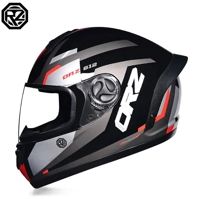 ORZ helmet men and women electric motorcycle hard hat full helmet four-season summer knight head