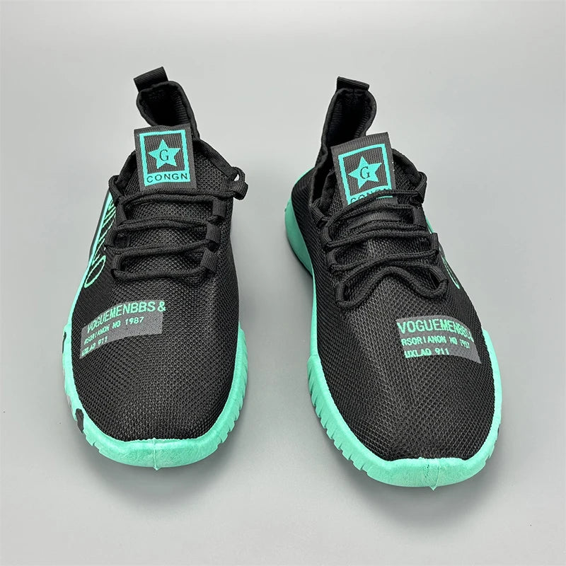 Men's lightweight sports shoes summer new breathable mesh versatile men's shoes anti slip soft sole running shoes men's sneakers