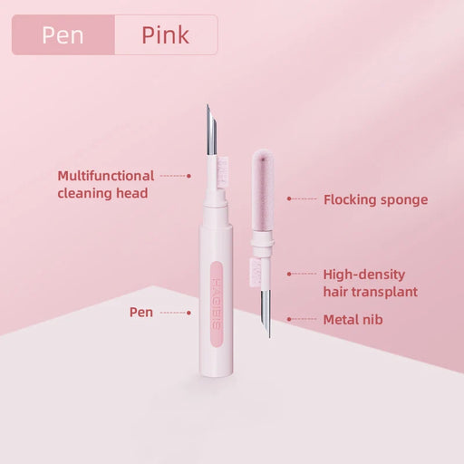 Hagibis Cleaner Kit for Airpods Pro 1 2 earbuds Cleaning Pen brush Bluetooth Earphones Case Cleaning Tools for Huawei Samsung MI Pink normal