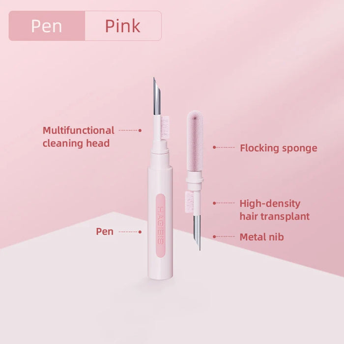 Hagibis Cleaner Kit for Airpods Pro 1 2 earbuds Cleaning Pen brush Bluetooth Earphones Case Cleaning Tools for Huawei Samsung MI Pink normal