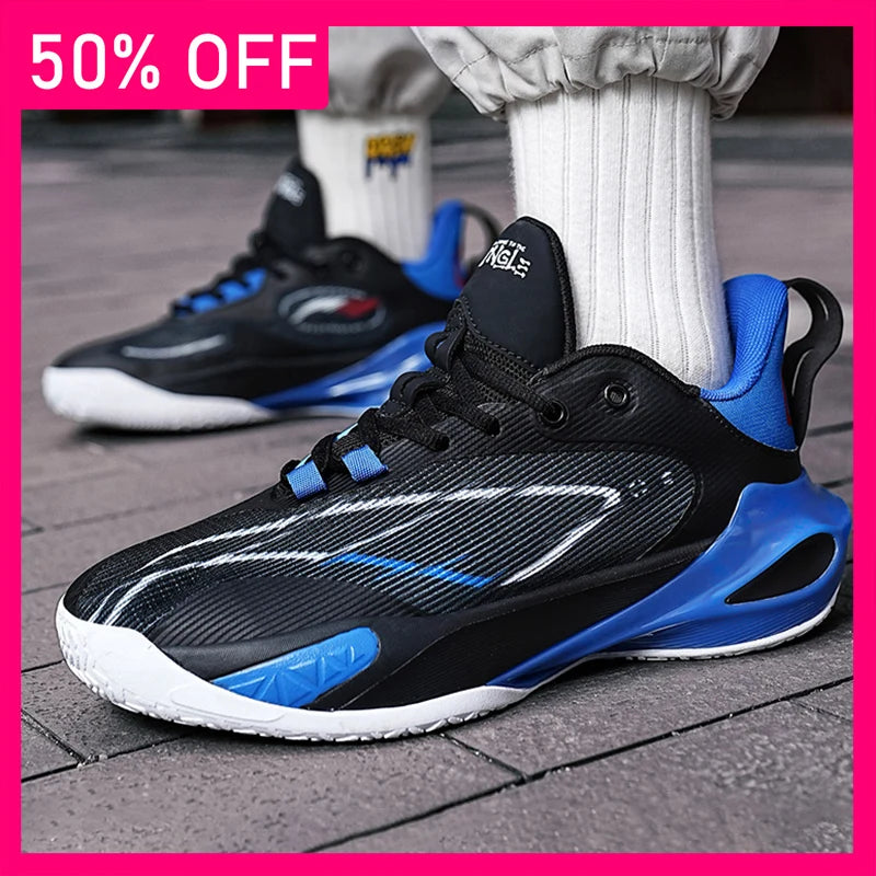 Unisex Basketball Shoes High Quality Mesh Breathable Practical Competition Training Shoes Rebound Anti Slip Flat Shoes for Teen