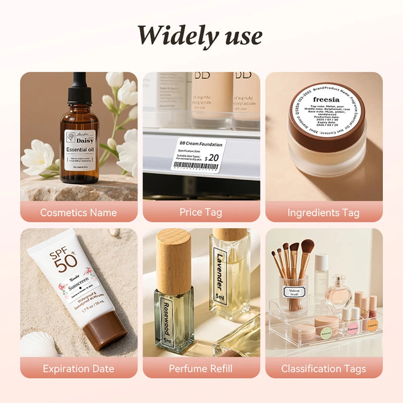 Niimbot B1 Portable Cosmetics Label Printer Wireless  Label Maker Multifunctional Self-adhesive Pocket Label Machine