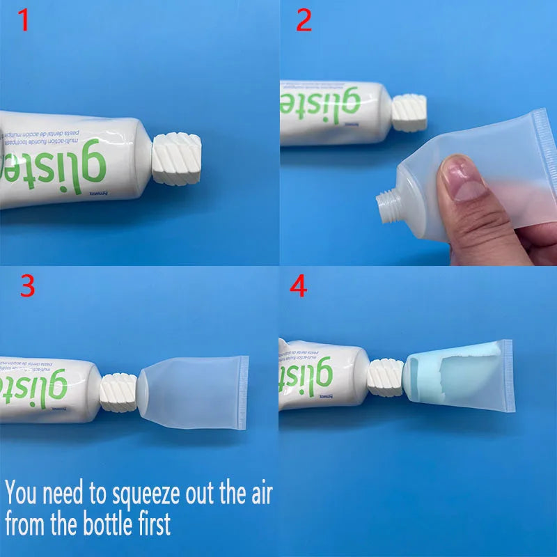 Travel Bottles,Bottle Adapters,Convenient Toothpaste Facial Cleanser Refill Home Additions.Travel Toiletry Set