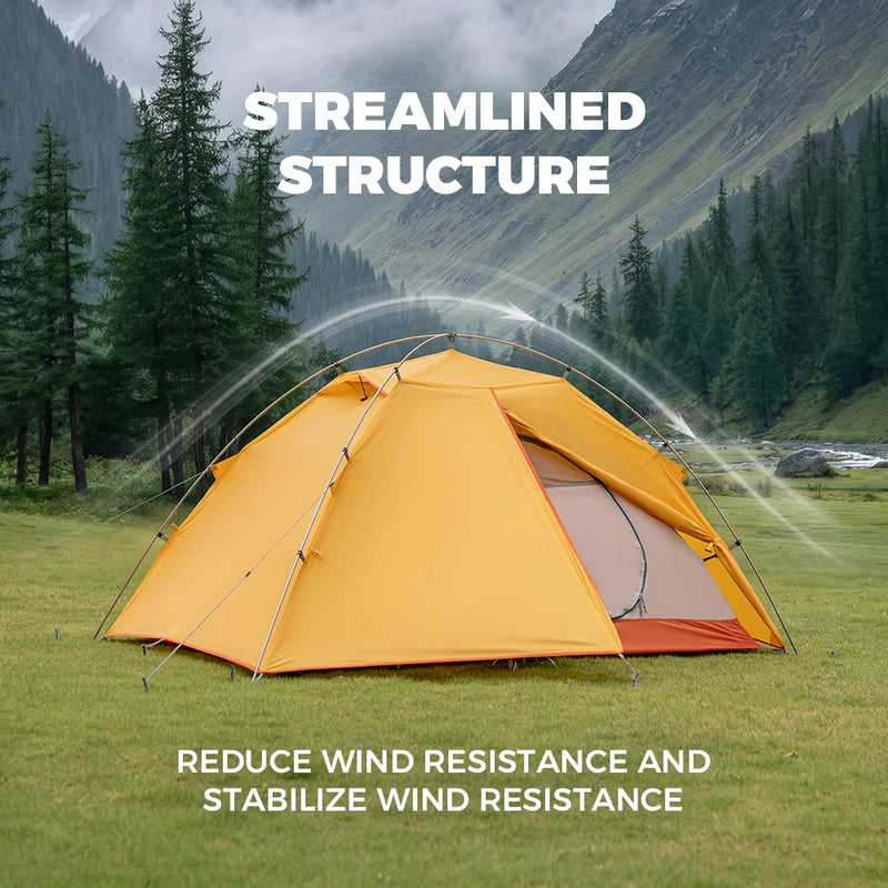Naturehike 2026 New Mountain Leaping Ultra Light Outer Skeleton Hiking Tent with Entrance Hall Outdoor Portable Hiking Tent
