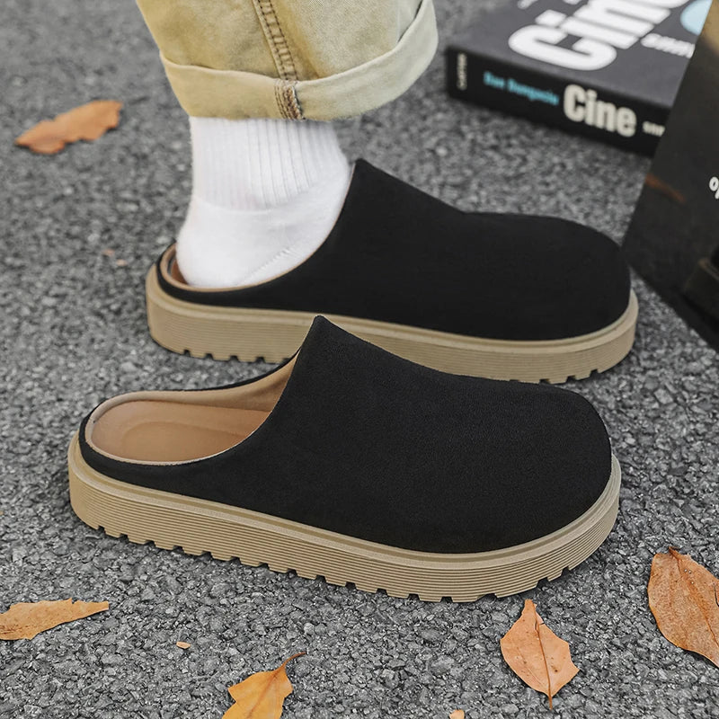 Men's casual slip on slippers summer new soft-sole anti-slip comfortable outdoor walking shoes fashion youth Joker tide slippers