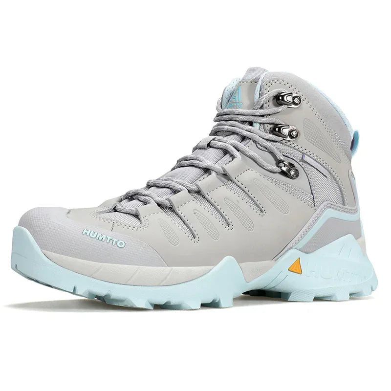 HUMTTO Non-slip Hiking Boots Leather Women's Sports Shoes Winter Outdoor Safety Sneakers Breathable Trekking Shoes for Women