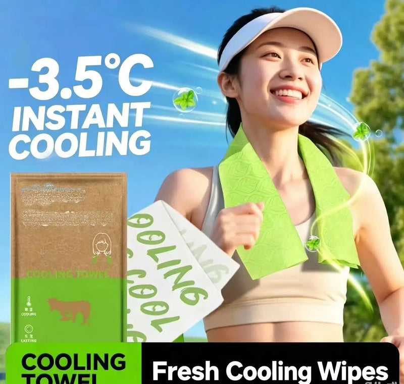 Cooling Ice Towel Essential Refreshing Anti-Bite Small Towel for Outdoor Sports in Summer Sweat-Proof Portable Wet Wipes