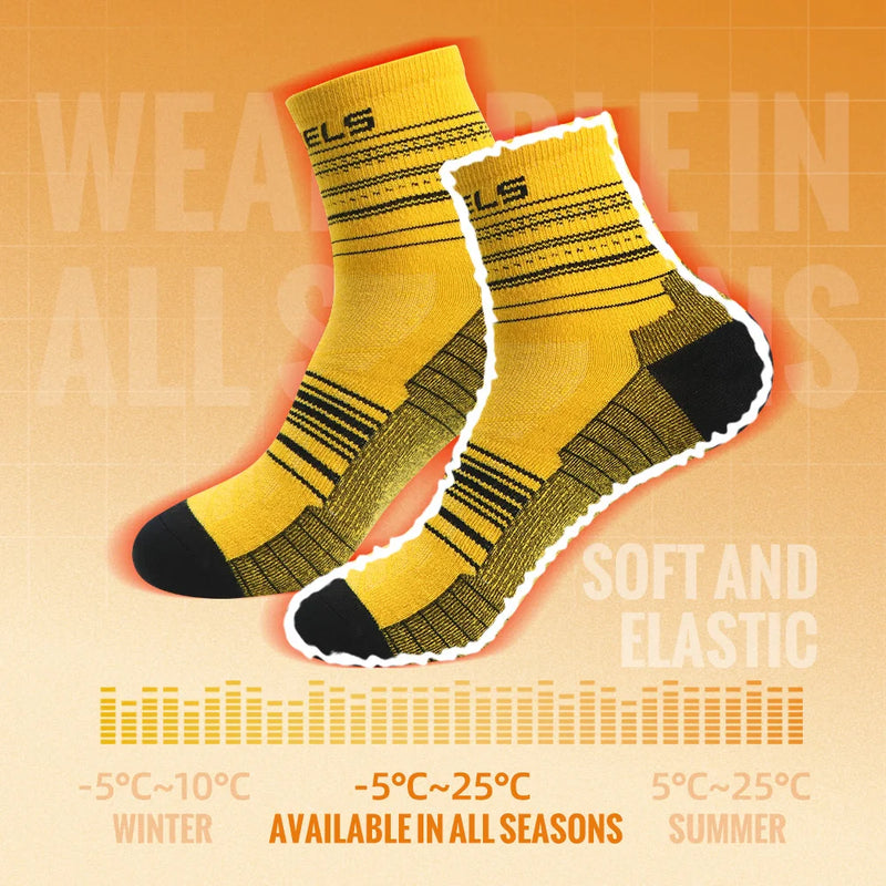WRELS 1/3Pairs Merino Wool Socks Warm Thick Cushion Wool Socks Running Moisture Wicking Sports Socks Merino Wool Hiking Socks