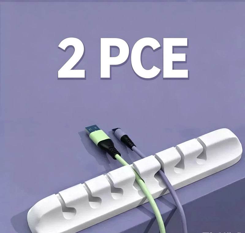 Desktop Cable Organizer - Phone Charging & Data Cable Storage Fixing Device - Cable Routing Bundle Organizer for Neat Desk Manag