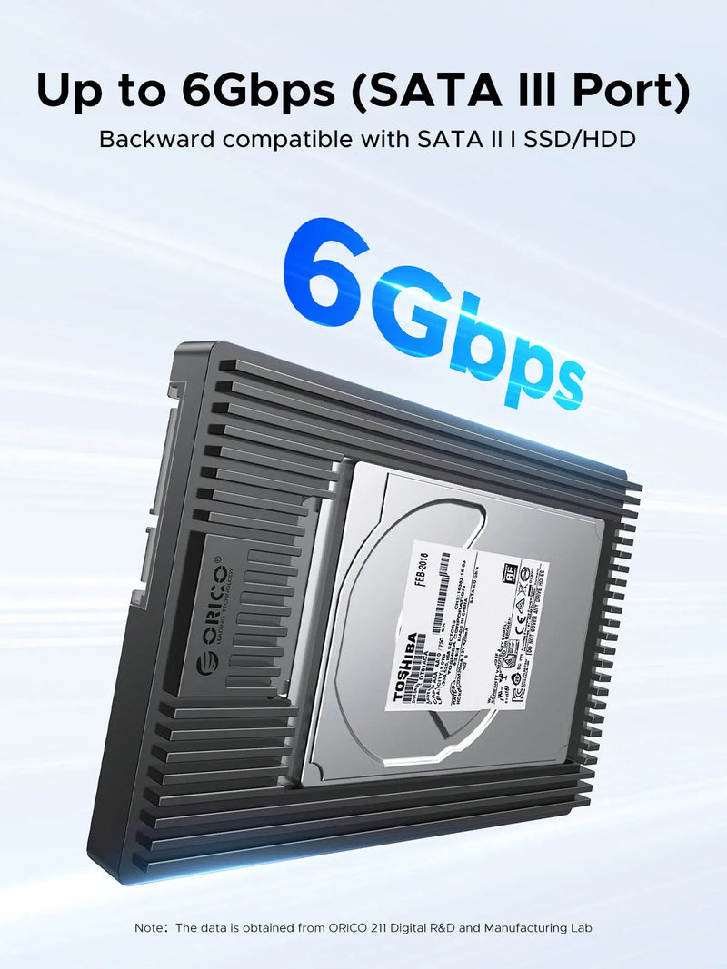 ORICO Hard Drive Caddy Adapter 2.5 SATA MSATA NGFF to 3.5 Internal Drive Bay SSD Converter Mounting Bracket Caddy Tray SATA 3.0