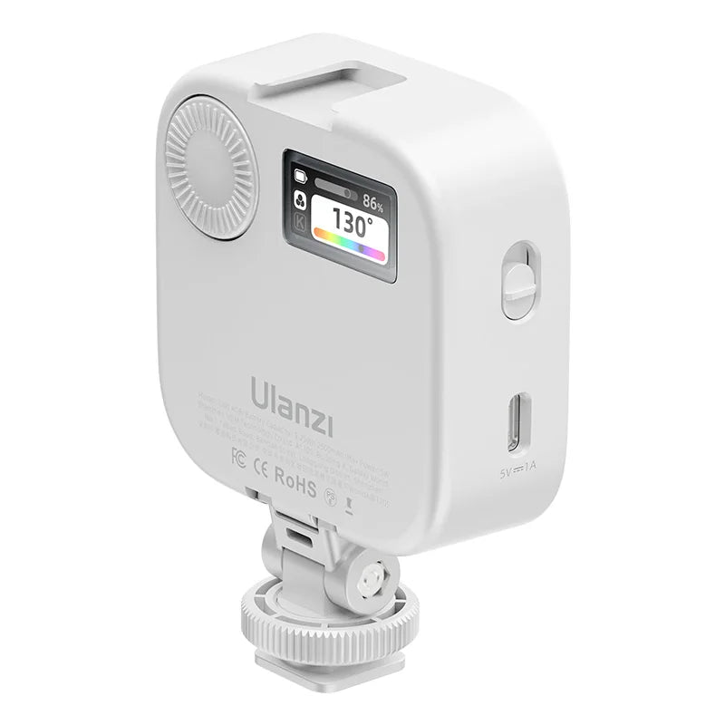 ភ្លើងវីដេអូ Ulanzi U60 ពណ៌ពេញ RGB 2500-9000K ពន្លឺពីរពណ៌អាចលៃតម្រូវបានសម្រាប់ការថតរូបបំពេញពន្លឺកាមេរ៉ាសម្រាប់ការផ្សាយផ្ទាល់ DSLR