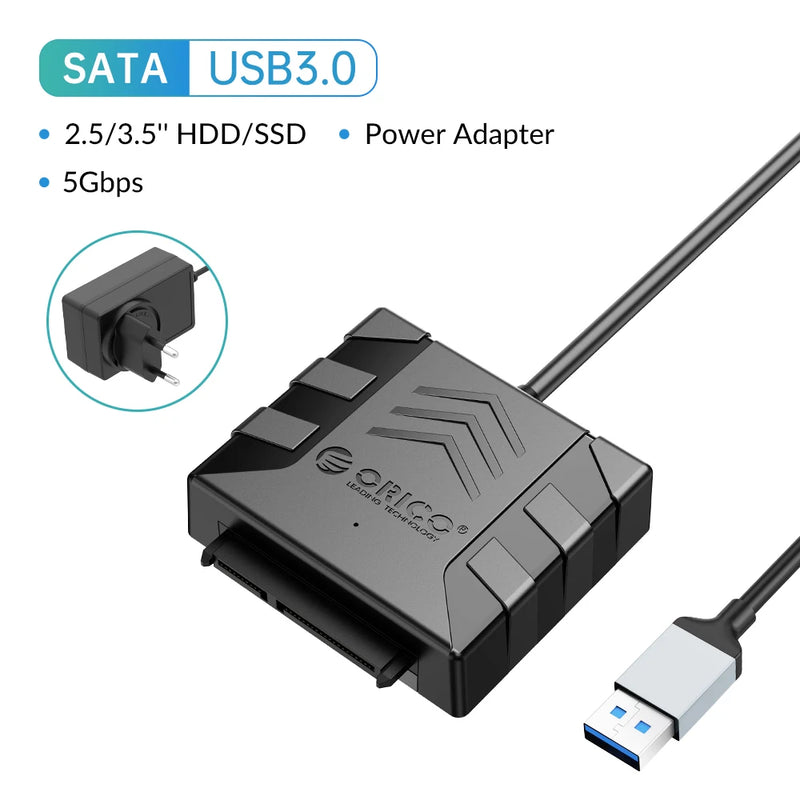 ORICO SATA Converter USB 3.0 to SATA Cable 5Gbps SATA Adapte For 2.5/3.5'' HDD/SSD External Hard Drive Disk