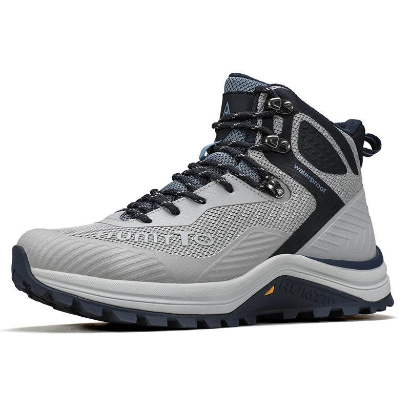 HUMTTO Trainers Outdoor Trekking Shoes Men Breathable Hiking Boots for Man Winter Men's Sports Shoes Rubber Safety Work Sneakers