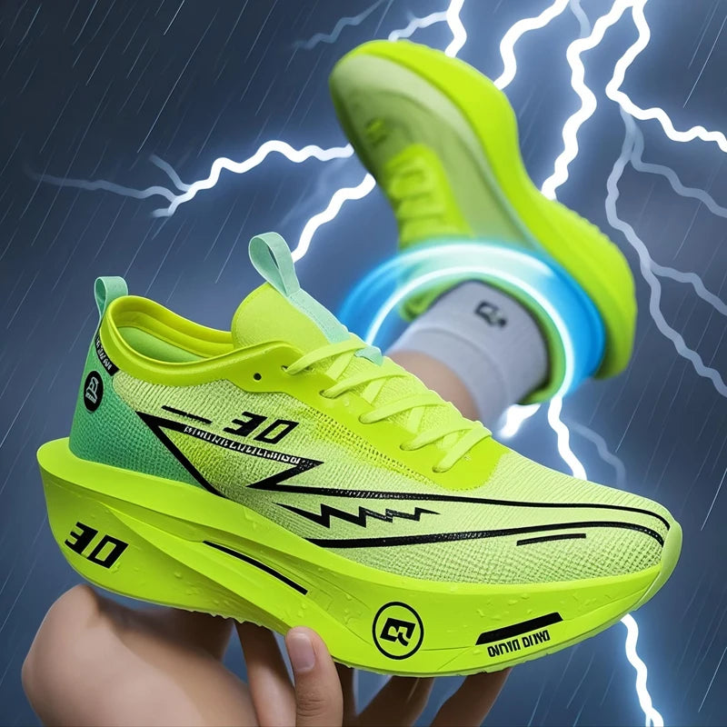 Couple Sneakers for Men Women Lightweight Breathable Professional Marathon Training Jogging Shoes Lightweight Mesh Tennis Shoes