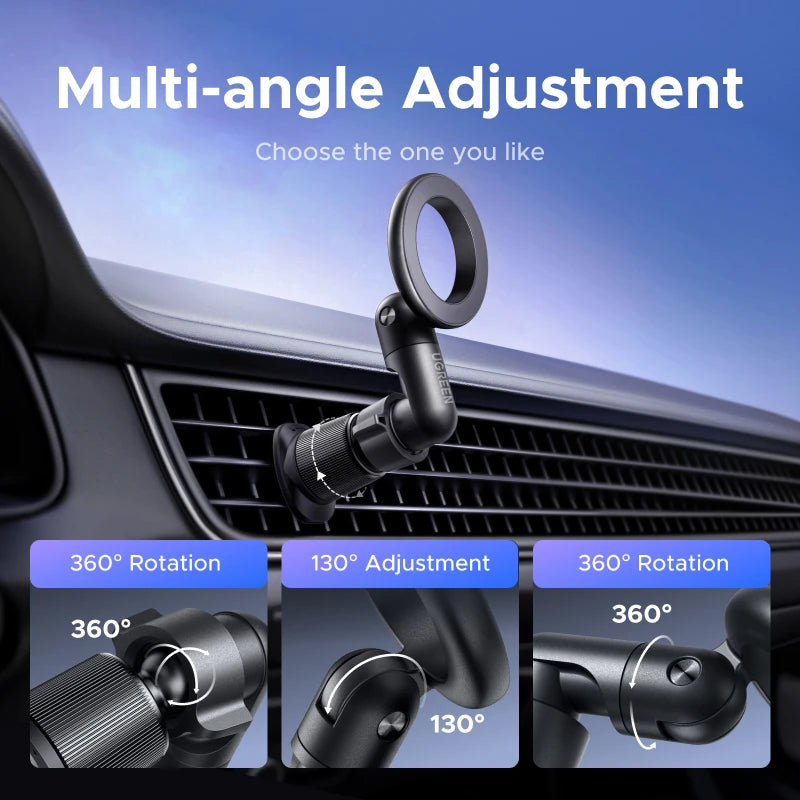 UGREEN Magnetic Car Phone Holder Air Vent 360° Rotatable Car Mount Universal For Magsafe iPhone 16 15 14 Pro Samsung S25 Xiaomi