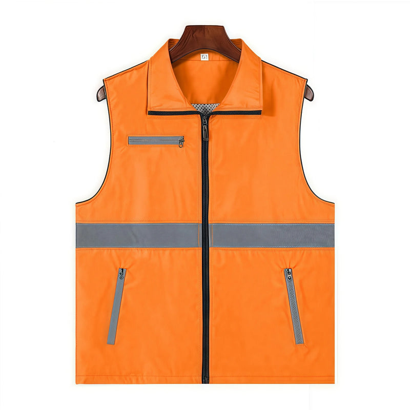 Custom-made vests with logo printing man for takeaway same-city delivery logistics transportation vest lighteight and breathable