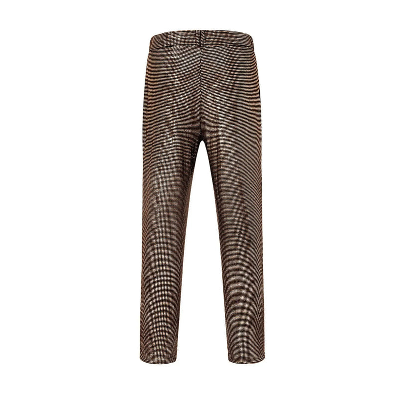 2026 New Men's Silver Round Sequin Trousers, Fashion Party/Performance Pants, Red Gold Pant, 2026 New