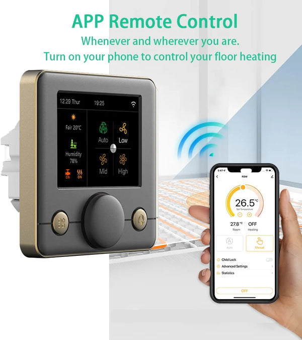 ឧបករណ៍វាស់សីតុណ្ហភាព Smart Tuya WiFi ឧបករណ៍ចាប់សញ្ញាសំណើម ឧបករណ៍បញ្ជាសីតុណ្ហភាព ទឹក អគ្គិសនី ឡចំហាយឧស្ម័ន Alexa Google Yandex