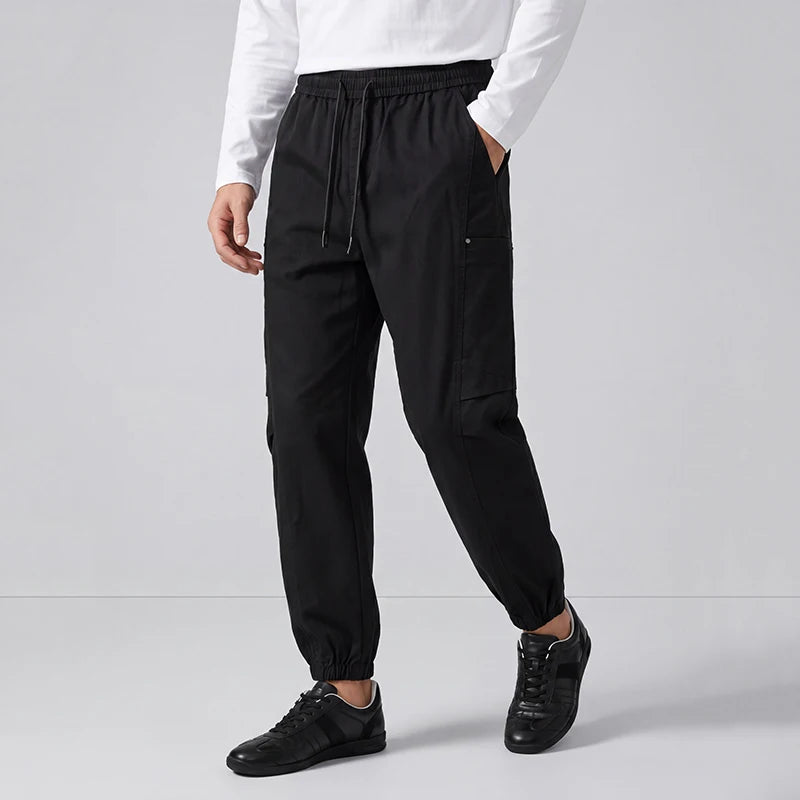 Semir Men Pants Cotton Twill Loose Tapered Jogger Soft Comfortable 2026 Autumn Casual Style Classic Everyday Trousers