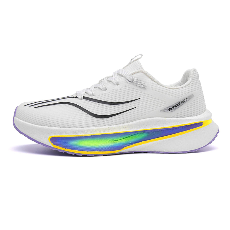 Unisex Sneakers Teenagers Outdoor Running Competition Anti Slip Training Shoes Marathon Breathe Light Thick Soled Fitness Shoes