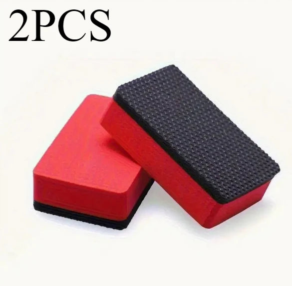 1~3pcs Nano Magic Clay Sponges Automotive & Multi-Surface Cleaning Natural Sponge, Cushion Foam & Anti-Slip EVA Car wash sponge