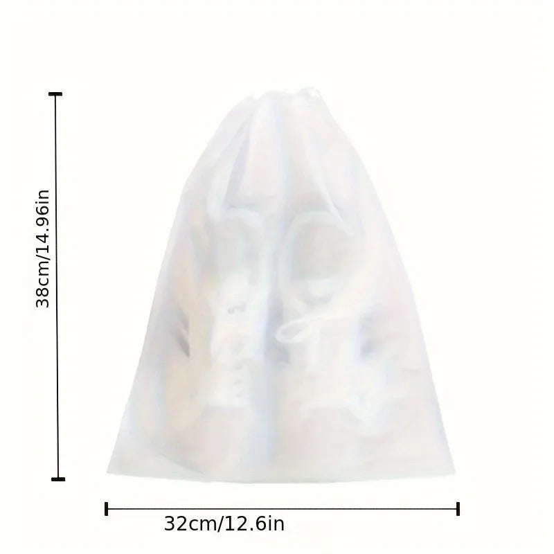10pcs Portable Shoe Storage Bags, Non-Woven Travel Organizer, for shoes,with Drawstring Closure,Hanging Shoe Storage Bag