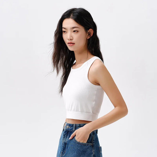Semir 2024 Underwear Women Daily Casual Inner Wear Small Strap Slim Sports Vest Can Be Worn Outside The Bra